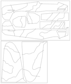 Omask 44009 Spitfire Mk.II camouflage surfaces M.Feric camo G (for Eduard 11146) 1/48