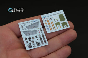 Quinta Studio QD48113 Mirage 2000C 3D-Printed &amp;amp; coloured Interior on decal paper (for Kinetic kit) 1/48 – zdjęcie 2