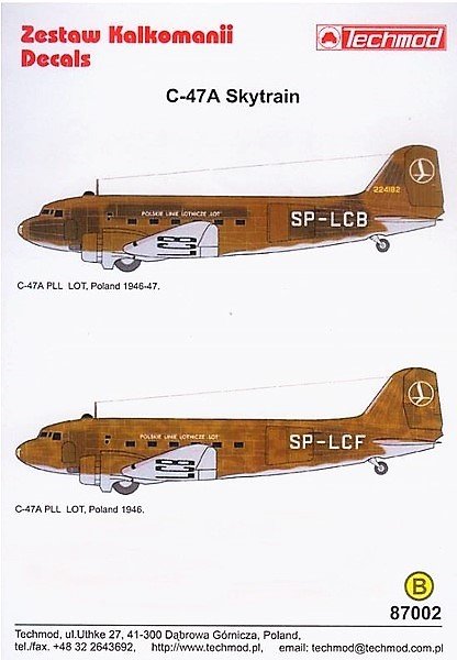 Techmod 87002 C-47 Skytrain 1/87