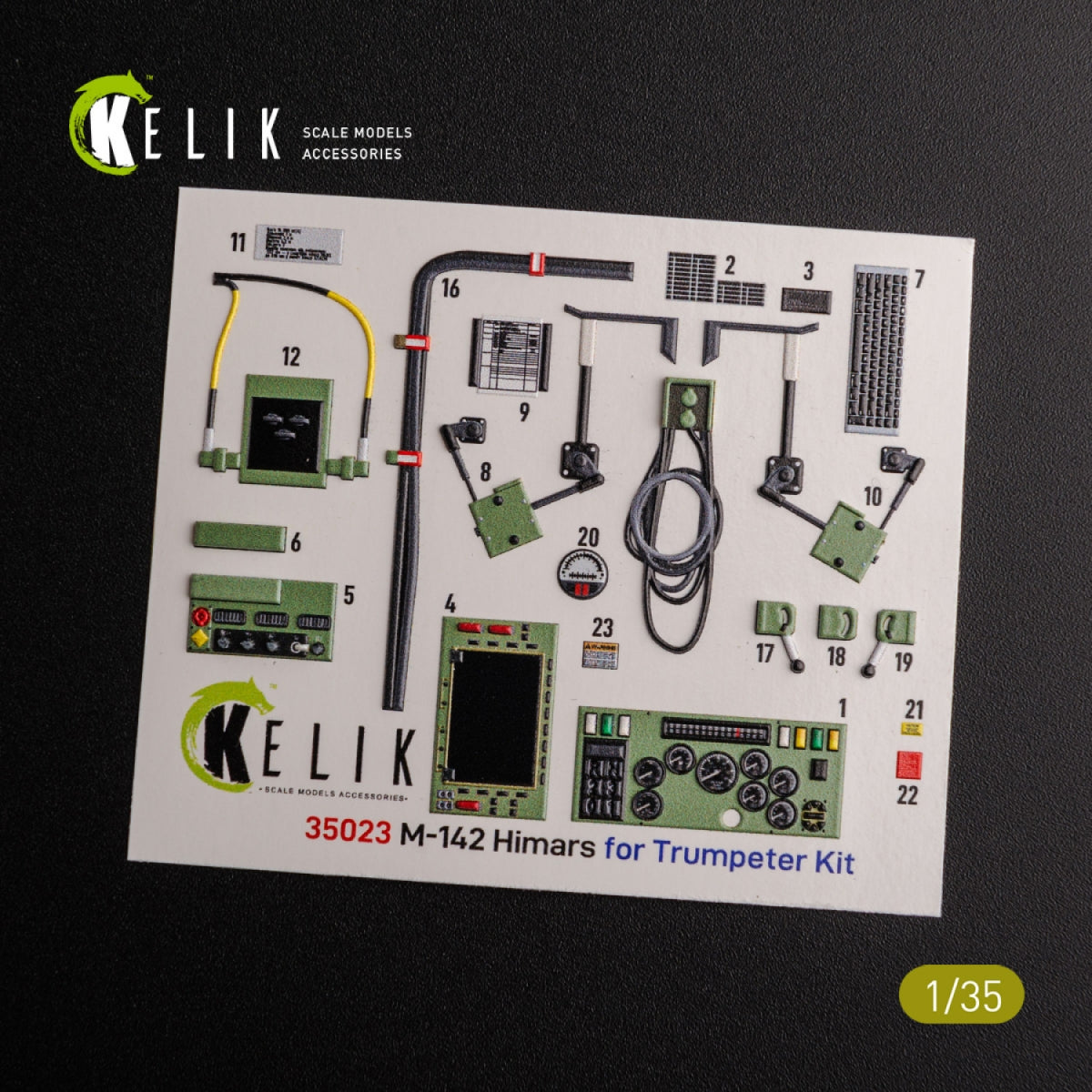 KELIK K35023 M142 HIMARS - Interior 3D Decal and classic Decal for Trumpeter kit 1/35 – zdjęcie 5