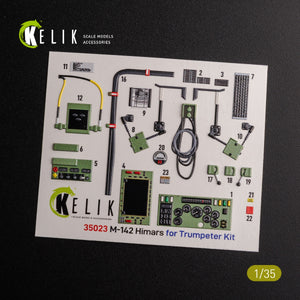 KELIK K35023 M142 HIMARS - Interior 3D Decal and classic Decal for Trumpeter kit 1/35 – zdjęcie 5