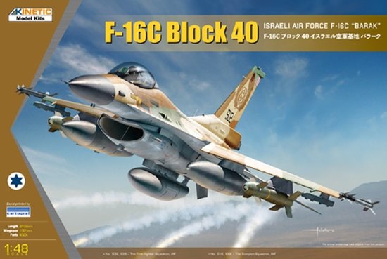 Kinetic K48129 F-16C Block 40 Israeli Air Force F-16C &amp;quot;Barak&amp;quot; 1/48