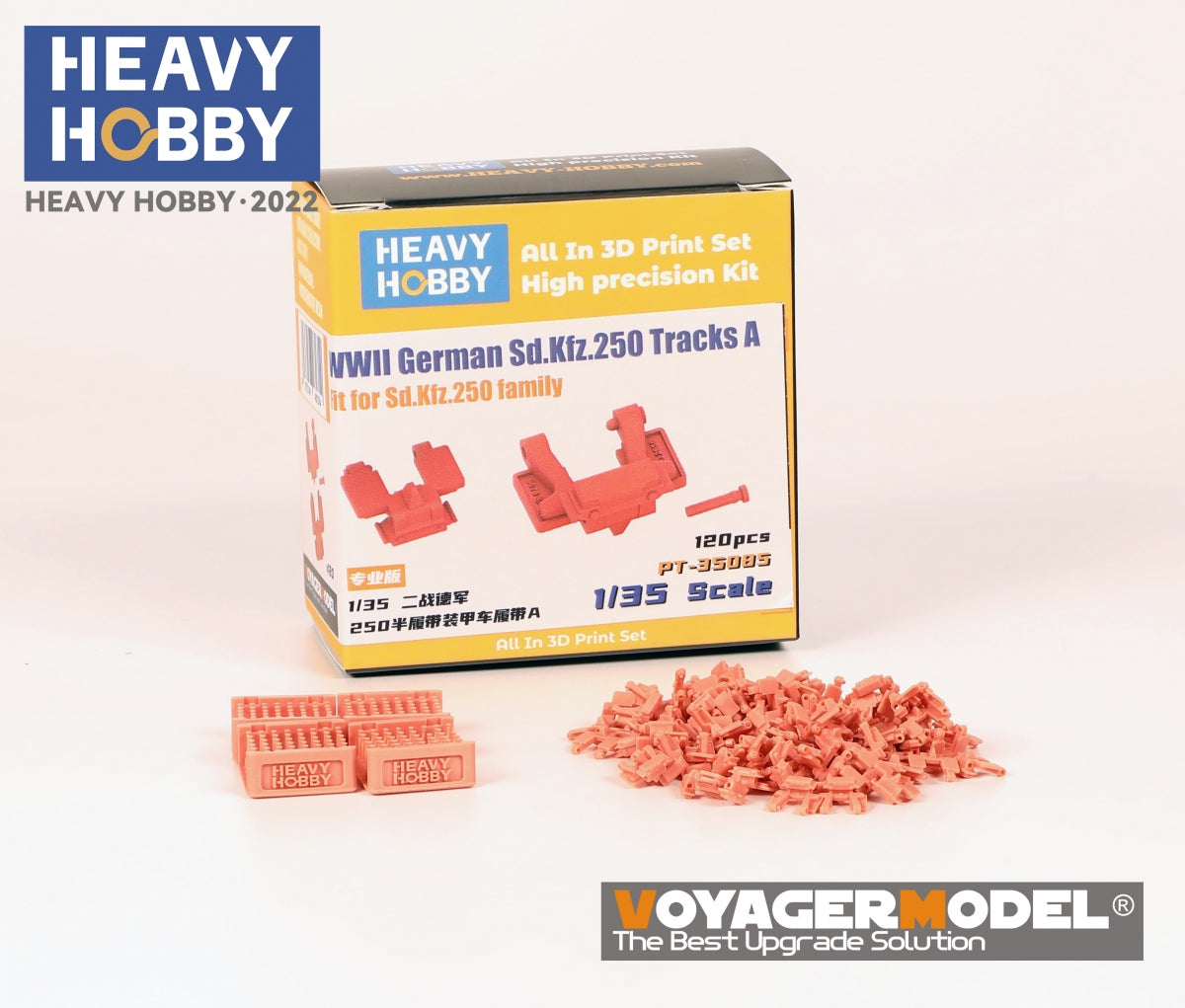 Heavy Hobby PT35085 Chenilles Sd.Kfz.250 allemandes de la Seconde Guerre mondiale A 1/35