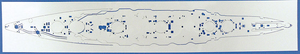 Aoshima 04990 Plastic deck sheet Fuso 1/700