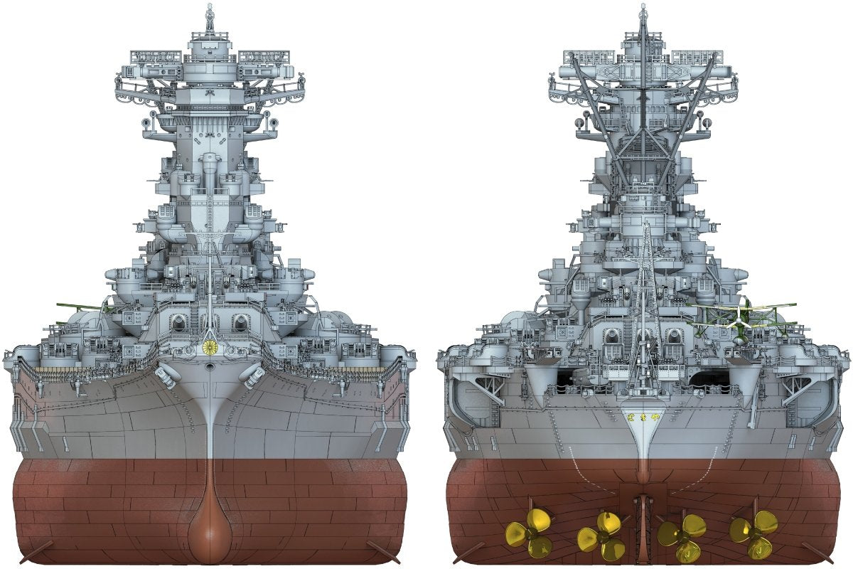 Pontos 70002R1 IJN Battleship Yamato 1945 (New Tool Full Hull ) 1/700 – image 11