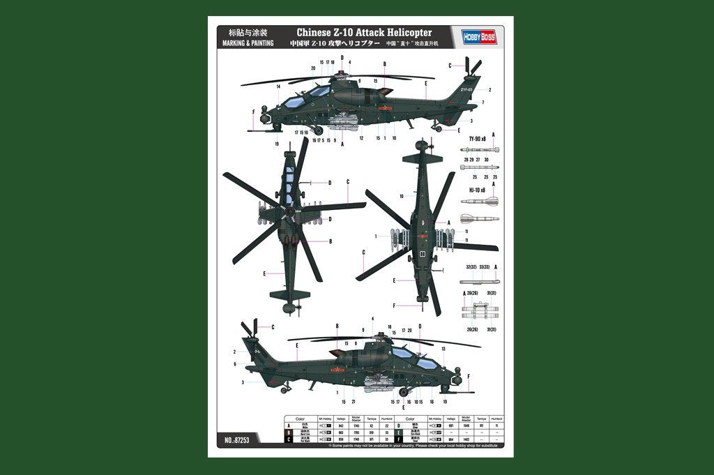 Hobby Boss 87253 Chinese Z-10 1/72 – image 3