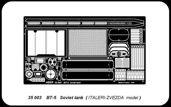 Aber 35003 Soviet tank BT-5 (ITA) 1/35 – zdjęcie 2
