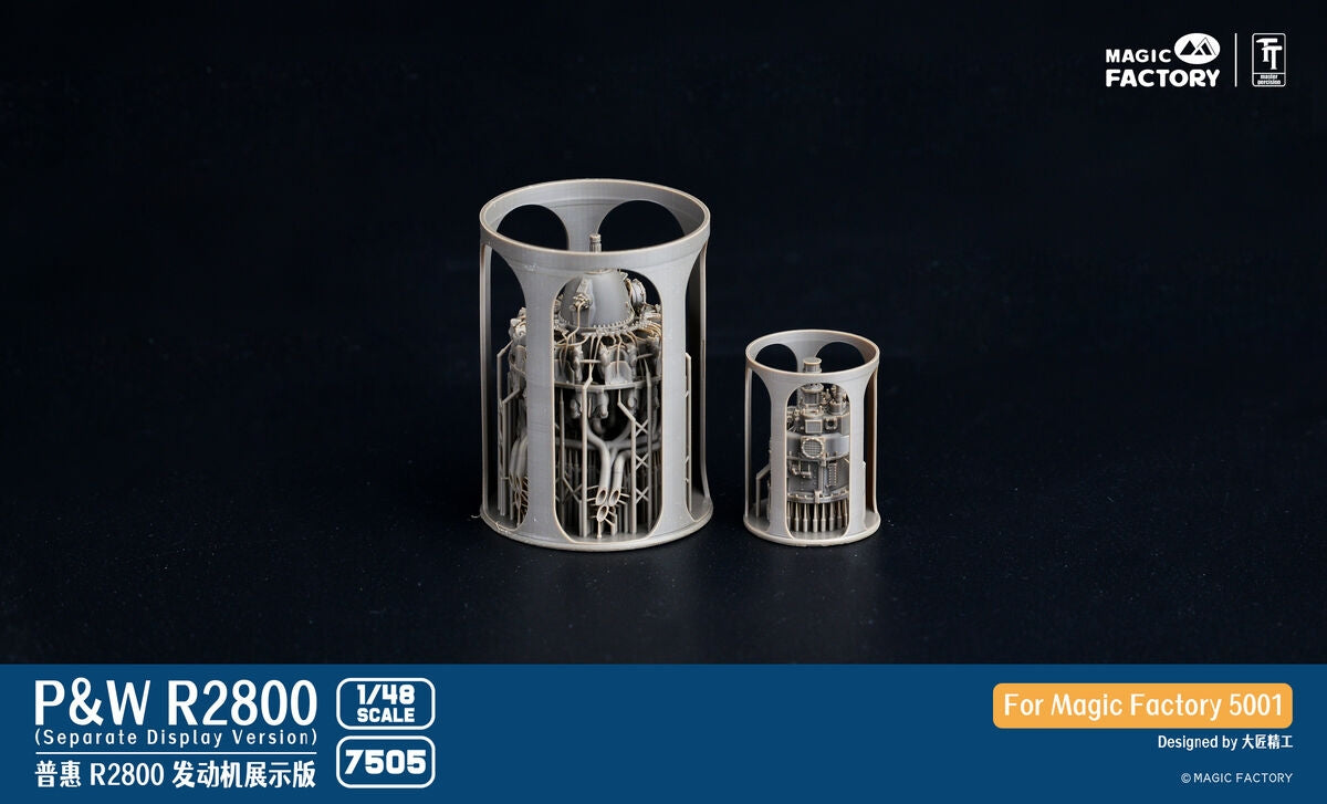 Magic Factory 7505 Pratt &amp;amp; Whitney R2800 Engine - Separate Display Version Set 1 1/48 – zdjęcie 2
