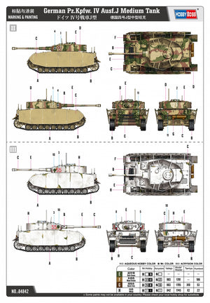Hobby Boss 84842 German Pz.Kpfw. IV Ausf.J Medium Tank 1/48 – zdjęcie 3