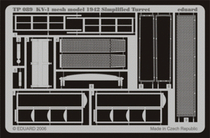 Eduard TP089 KV-1 mesh Simplified turret 1/35 Trumpeter