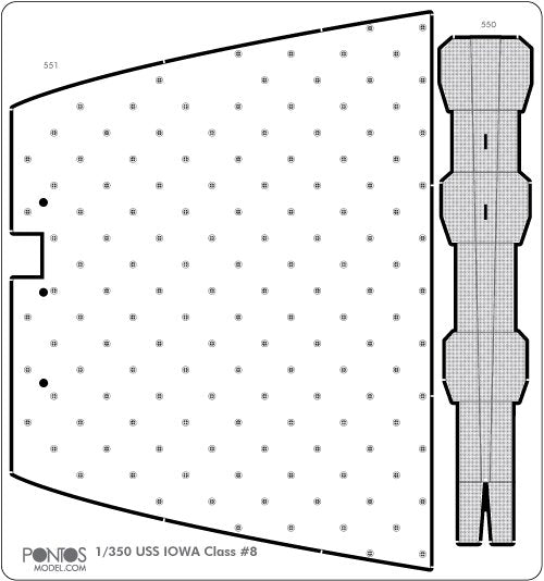 Pontos 35010F1 USS BB-64 Wisconsin 1991 Detail Up Set 1/350 – zdjęcie 12
