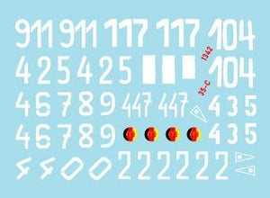 Star Decals 35-C1342 DDR - NVA 1. Numbers &amp;amp; insignia of the East German Nationale Volksarmee 1/35 – image 2