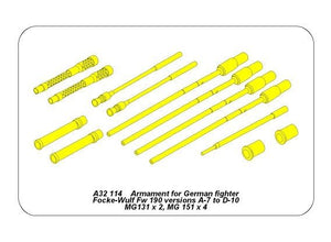 Aber A32114 Armament for German fighter Fw-190 A7-D10 1/32 – Bild 2
