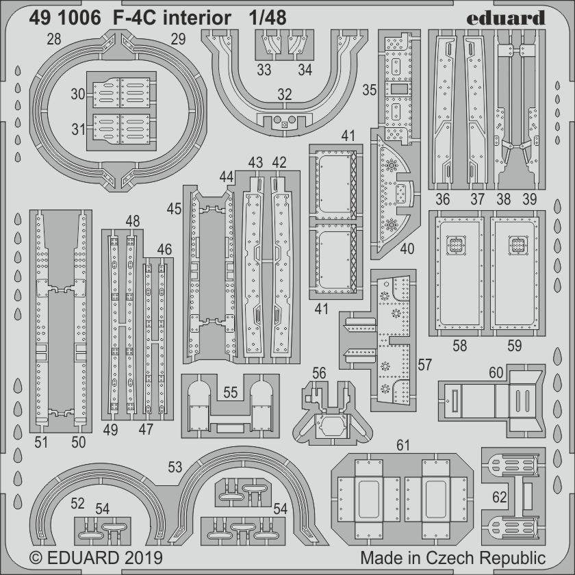 Eduard 491006 F-4C interior ACADEMY 1/48 – zdjęcie 2