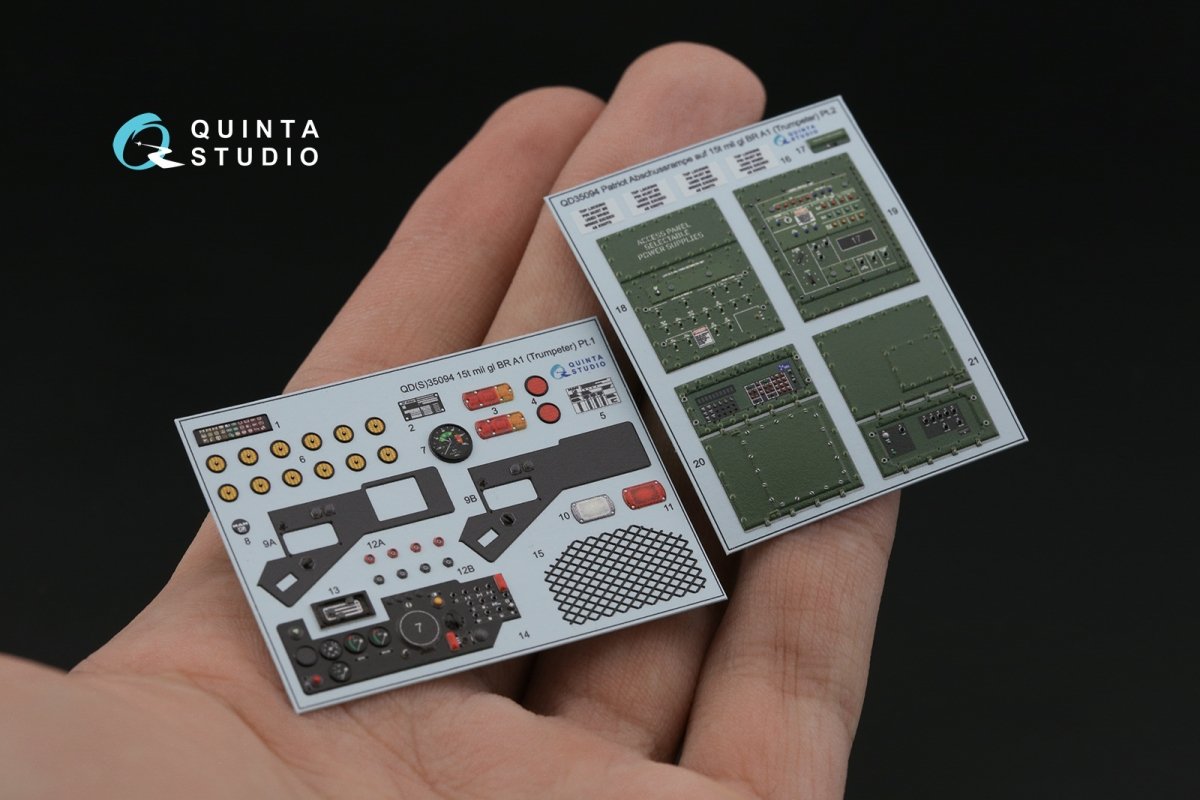 Quinta Studio QD35094 Patriot Abschussrampe auf 15t mil gl BR A1 3D-Printed &amp;amp; coloured Interior on decal paper (Trumpeter) 1/35 – zdjęcie 6