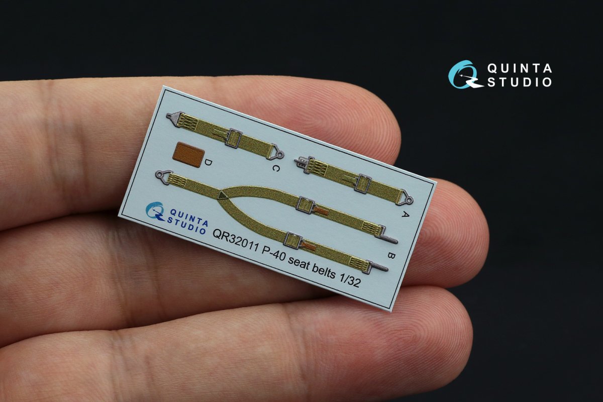 Quinta Studio QD32132 P-40B 3D-Printed &amp;amp; coloured Interior on decal paper (GWH) 1/32 – zdjęcie 4