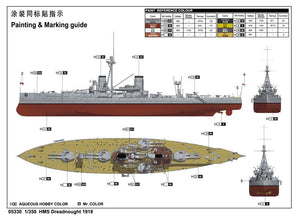 Trumpeter 05330 HMS Dreadnought 1918 1/350 – zdjęcie 3