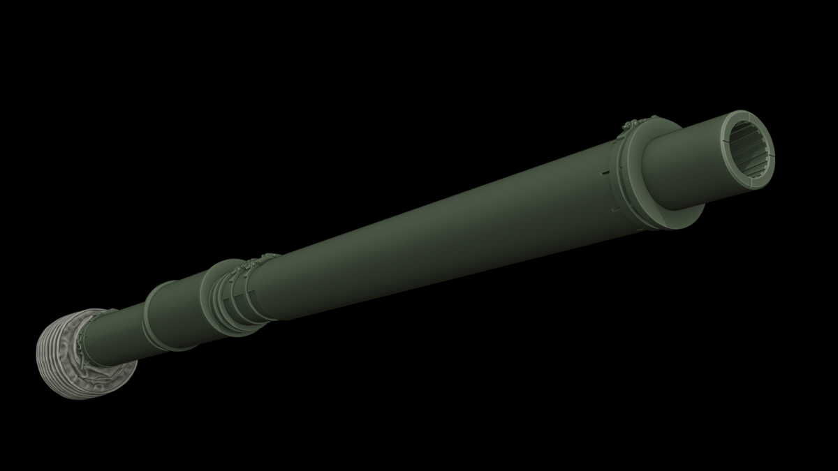 Panzer Art GB35-157 M68 Gun barrel with thermal sleeve for M60A3 and CM-11 “Brave Tiger” 1/35 – zdjęcie 2