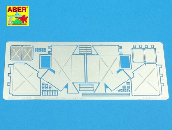 Aber 35A091 Rear boxes for Panther tanks and Jagdpanter self proppeled-gun 1/35