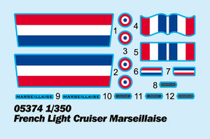 Trumpeter 05374 French Light Cruiser Marseillaise 1/350 – zdjęcie 3