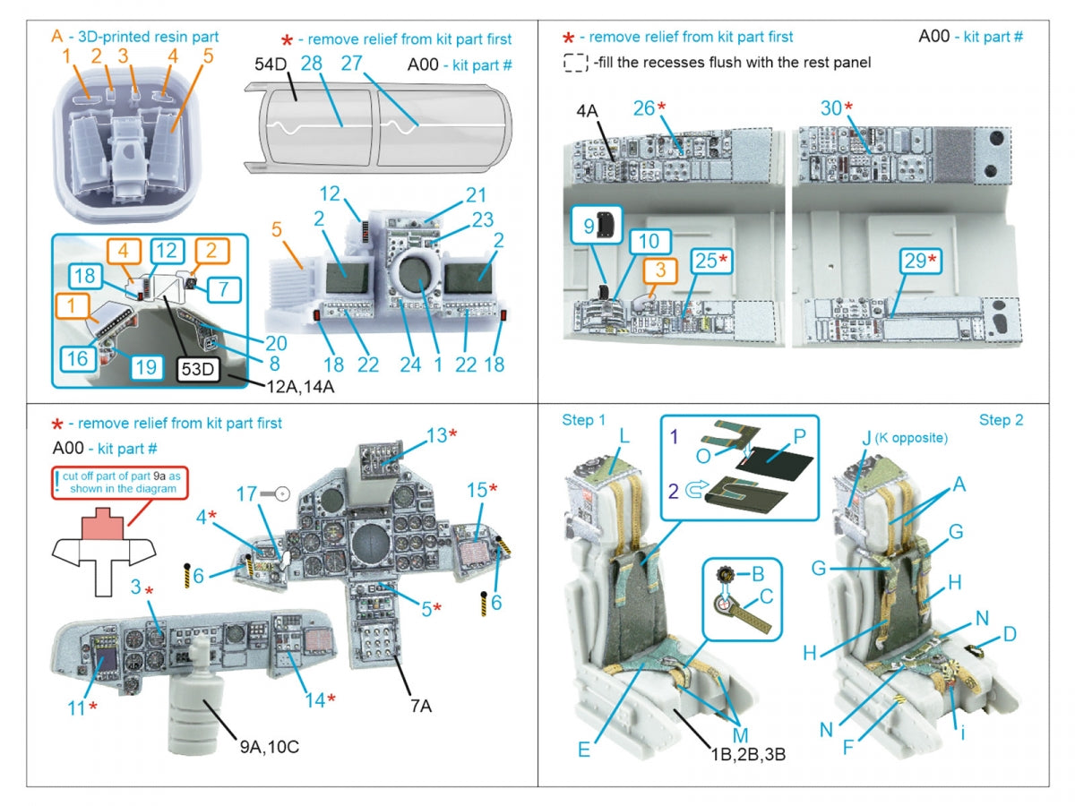 Quinta Studio QD+48518 Tornado IDS 3D-Printed colored Interior on decal paper (Italeri) (with 3D-printed resin parts) 1/48 – image 7