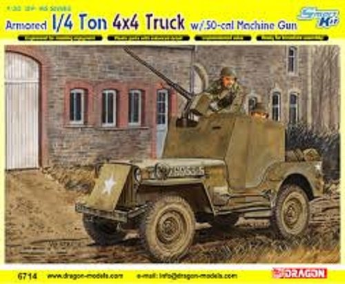 Dragon 6714 Armored 1/4 Ton 4x4 Truck w/.50-cal Machine Gun 1/35