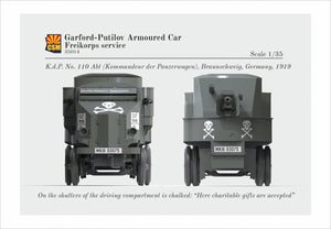 Copper State Models 35014 Garford-Putilov Armoured Car, Freikorps Service 1/35 – immagine 2