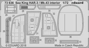 Eduard 73636 Sea King HAR.3 / Mk.43 interior AIRFIX 1/72 – zdjęcie 2