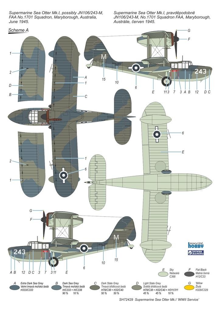 Maquette Special Hobby 72429 Supermarine Sea Otter Mk.I « Service Seconde Guerre mondiale » au 1/72 – image 2