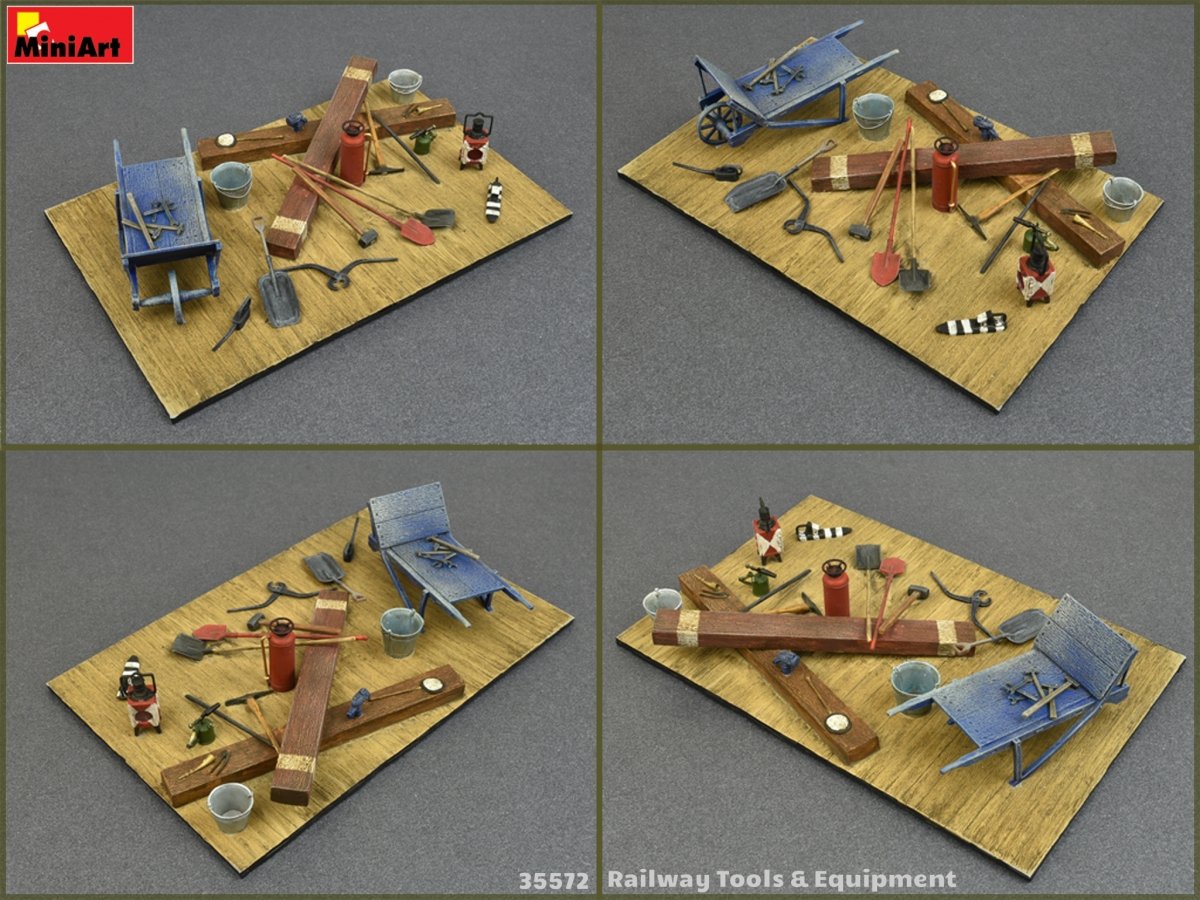 MiniArt 35572 RAILWAY TOOLS &amp;amp; EQUIPMENT 1/35 – zdjęcie 2