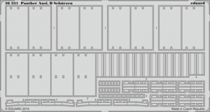 Eduard 36331 Panther Ausf. D Schürzen TAMIYA 1/35