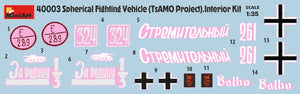 MiniArt 40003 SPHERICAL FIGHTING VEHICLE. TsAMO PROJECT. INTERIOR KIT 1/35 – zdjęcie 5