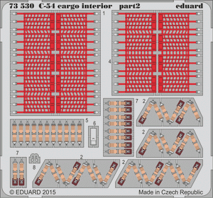 Eduard 73530 C-54 cargo interior 1/72 REVELL – zdjęcie 2