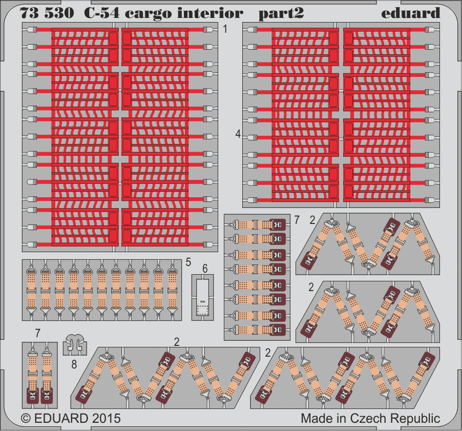 Eduard 73530 C-54 cargo interior 1/72 REVELL – zdjęcie 2