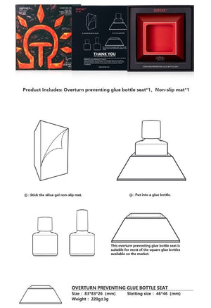 DSPIAE AT-BS Overturn Preventing Glue Bottle Seat / Podstawka pod butelki – zdjęcie 3