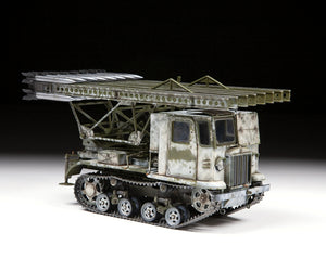 Zvezda 3700 Soviet artillery tractor with BM-13 Katyusha STZ-5 1/35 – zdjęcie 2