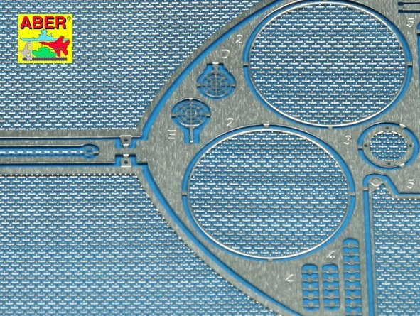 Aber 35G12 Grilles for german tank Sd.Kfz. 182 King Tiger (Porsche Turret) 1/35 – zdjęcie 3