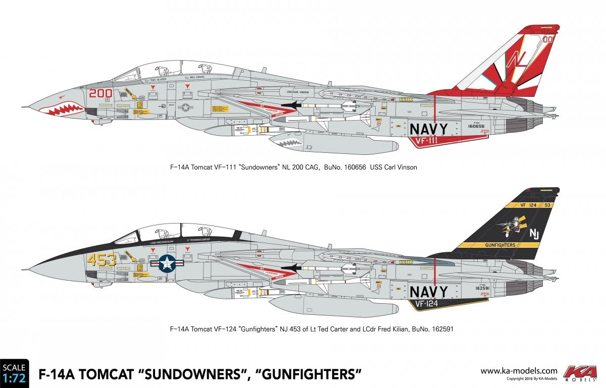 KA Models KP-72003A F-14A Tomcat "Sundowners" (ex Fujimi) 1/72