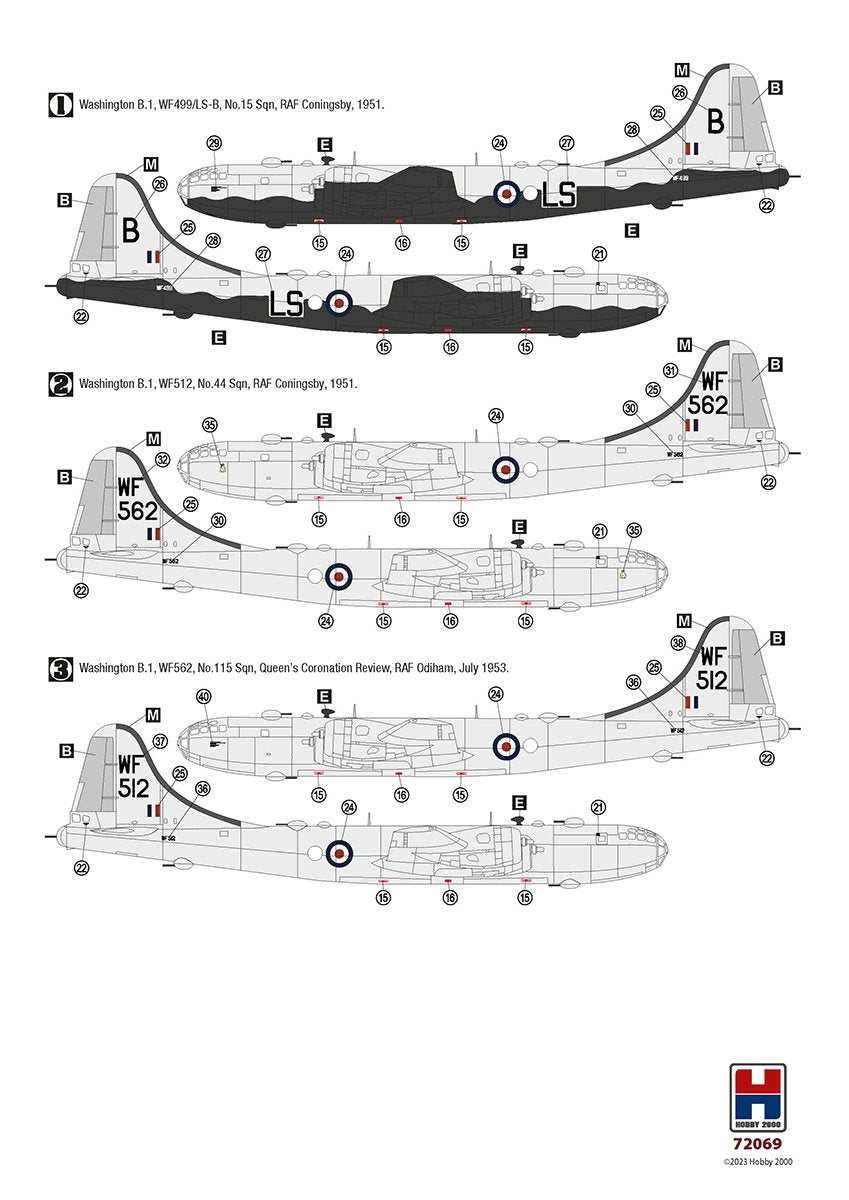 Hobby 2000 72069 Washington B.1 ( ACADEMY + CARTOGRAPH + MASKS ) 1/72 – image 5