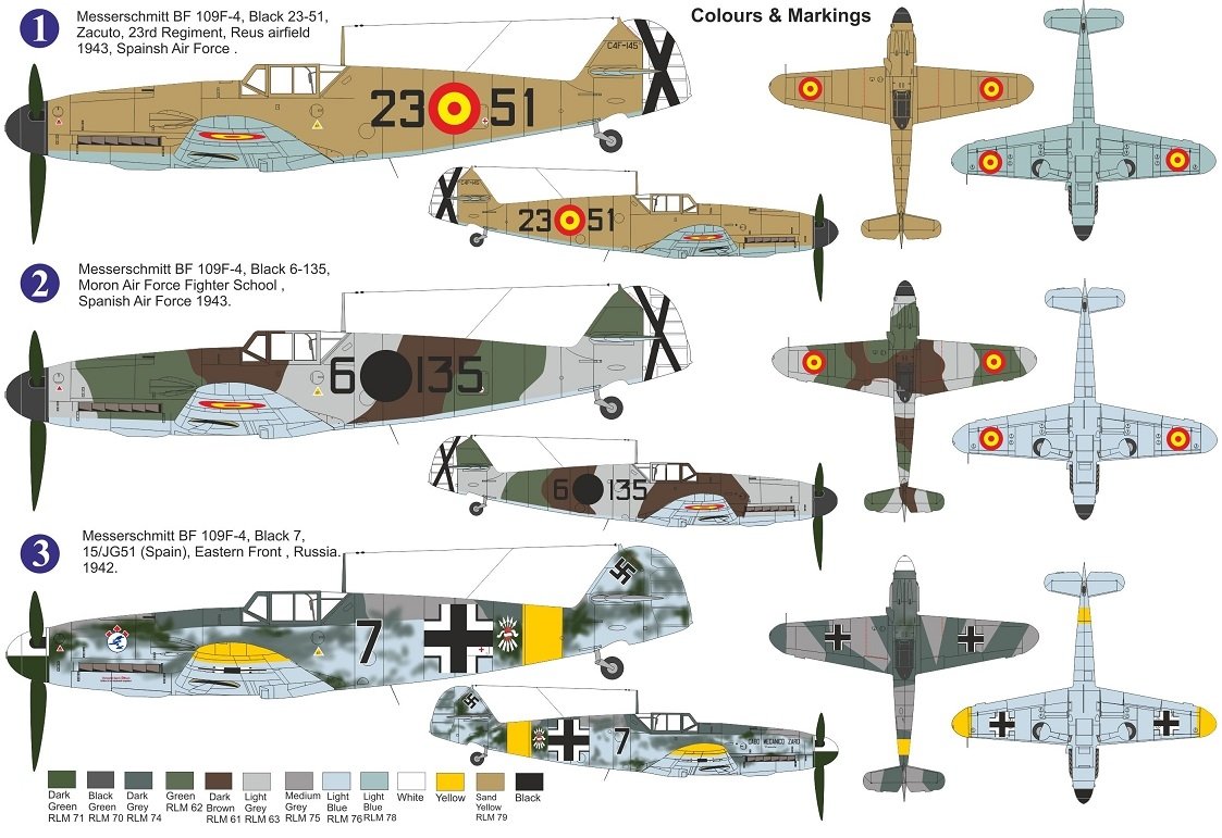 AZ Model AZ7686 Bf 109F-4 „In Spain Service“ 1/72 – zdjęcie 2