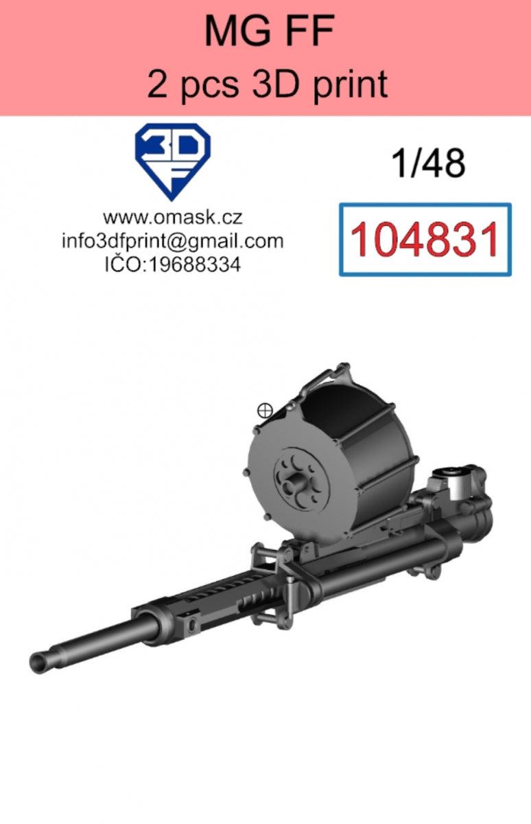 Omask 104831 MG-FF 3D print 1/48