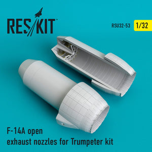 RESKIT RSU32-0053 F-14A &amp;quot;TOMCAT&amp;quot; OPEN EXHAUST NOZZLES FOR TRUMPETER KIT 1/32