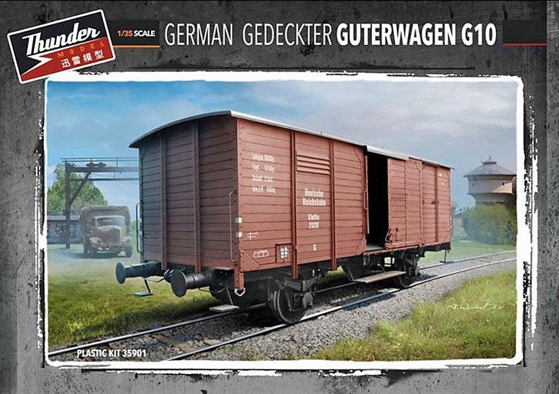 Thunder Model 35901 German Gedeckter Guterwagen G10 1/35