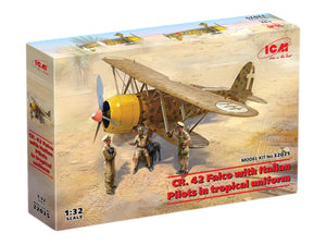 ICM 32025 CR. 42 Falco with Italian Pilots in tropical uniform 1/32 – image 2