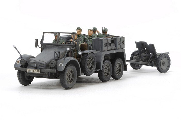Tamiya 32580 German 6x4 Towing Truck Kfz.69 w/3.7cm Pak 1/48 – zdjęcie 2