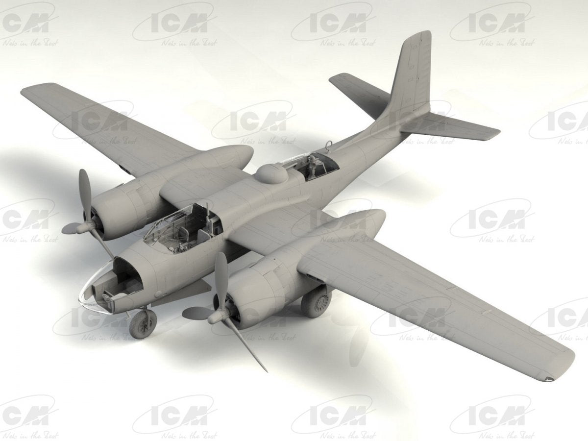 ICM 48288 A-26C-15 Invader with pilots and ground personnel 1/48 – image 2