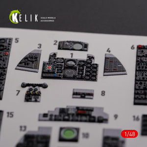 KELIK K48089 F-4J &amp;quot;Phantom II&amp;quot; interior 3D decals for Academy kit 1/48 – zdjęcie 6