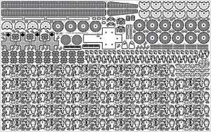 Pontos 37025FB IJN Musashi 1944 Detail up set Advanced Coal Black deck 1/350 – immagine 17