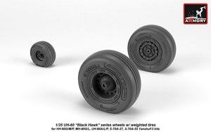 Roues Armory Models AW35303 UH-60 Black Hawk avec pneus lestés 1/35