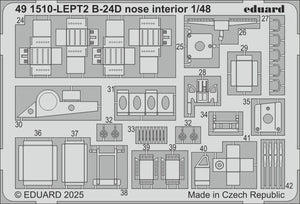 Eduard 491510 B-24D nose interior HOBBY BOSS 1/48 – zdjęcie 2